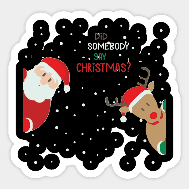 Funny Santa Christamas Sticker by Stellar21